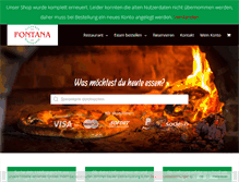 Tablet Screenshot of pizzeria-fontana.at